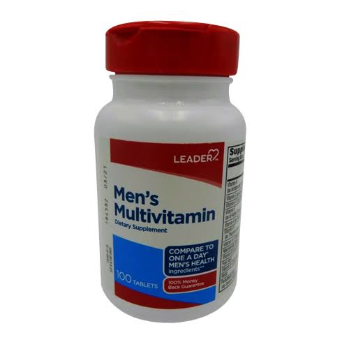 Leader Men's Multivitamin Dietary Supplement, 100 Tablets