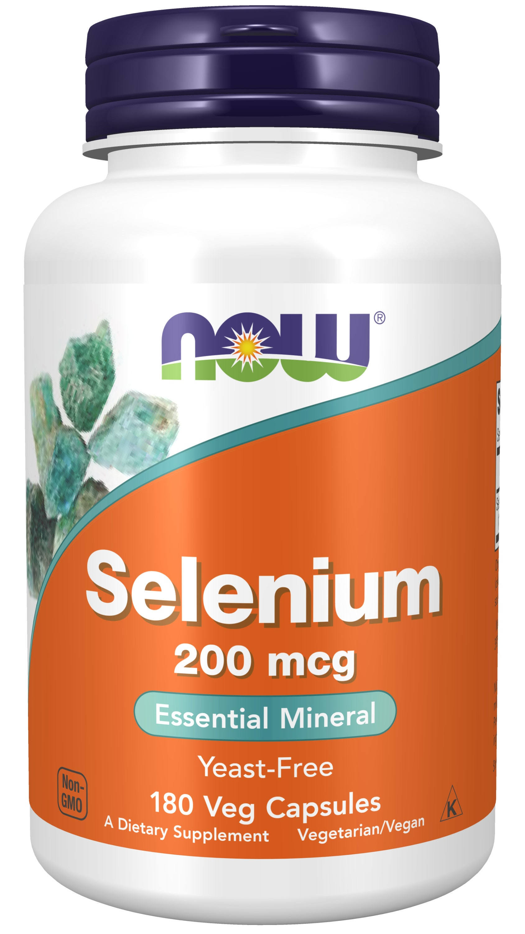Noew Foods Selenium Dietary Supplement - 200mcg, 180 Vegetarian Capsules