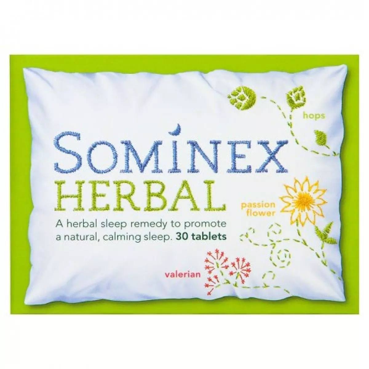 Sominex Herbal Natural Sleep Aid - 30 Film Coated Tablets