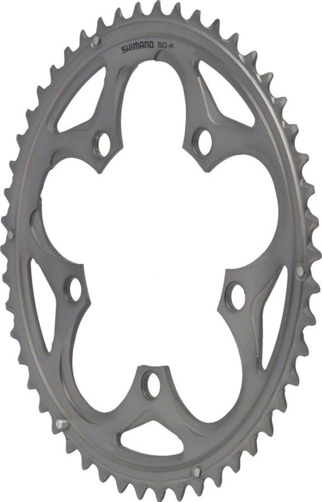 Shimano 105 5750-S Bicycle Chainring - 110mm, 10 Speed, Silver