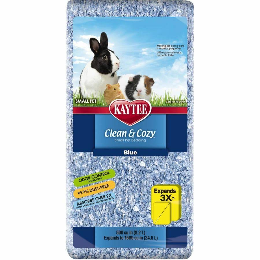 Kaytee Clean and Cozy Small Animal Bedding - Blue, 8.2l