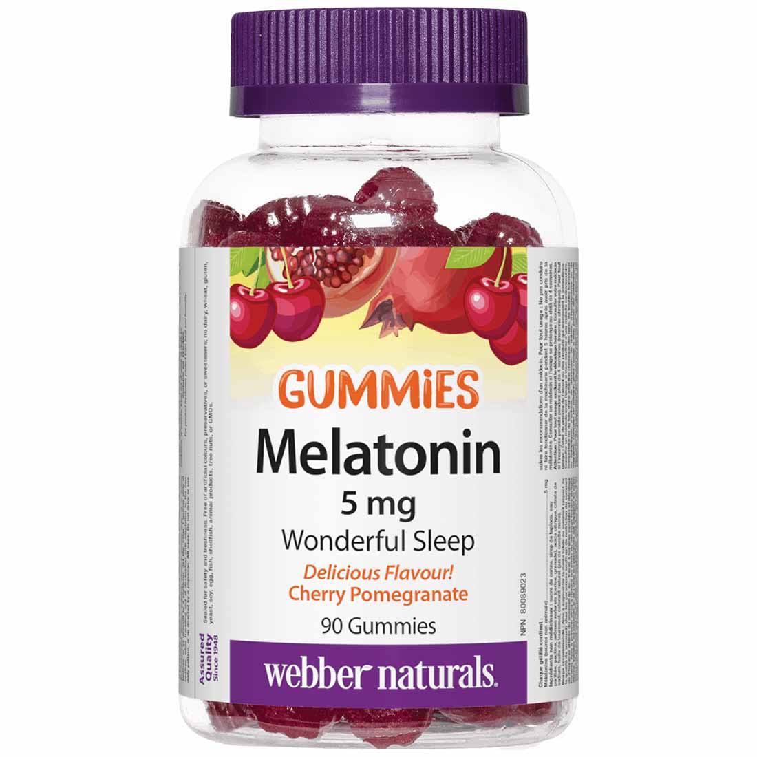 Webber Naturals 5 Mg Melatonin Gummies