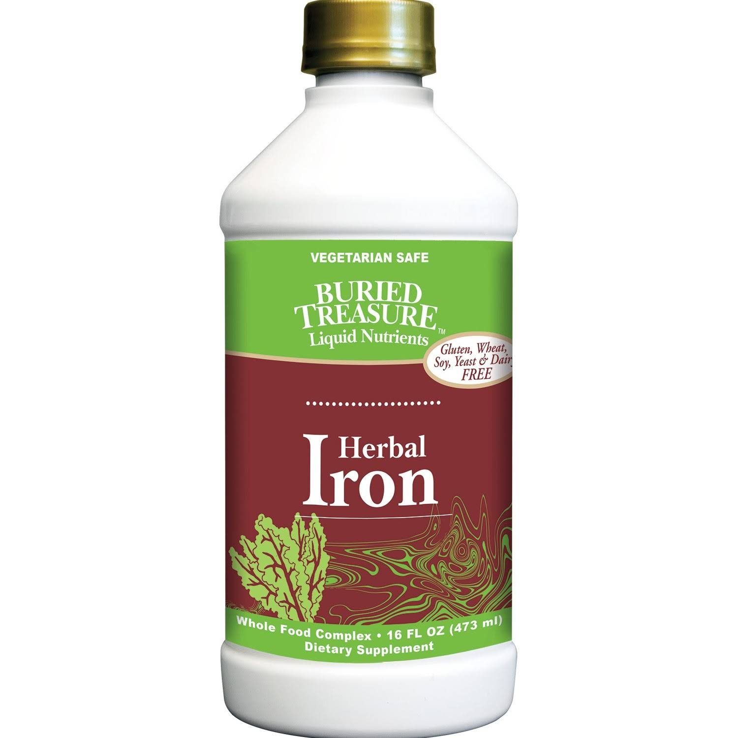 Buried Treasure Herbal Iron Dietary Supplement - 16oz