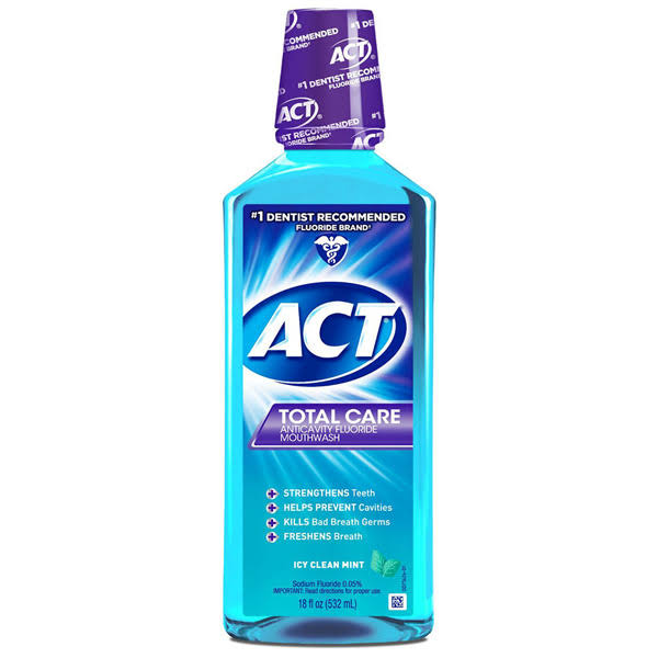 Act Total Care Anticavity Fluoride Mouthwash - Icy Clean Mint