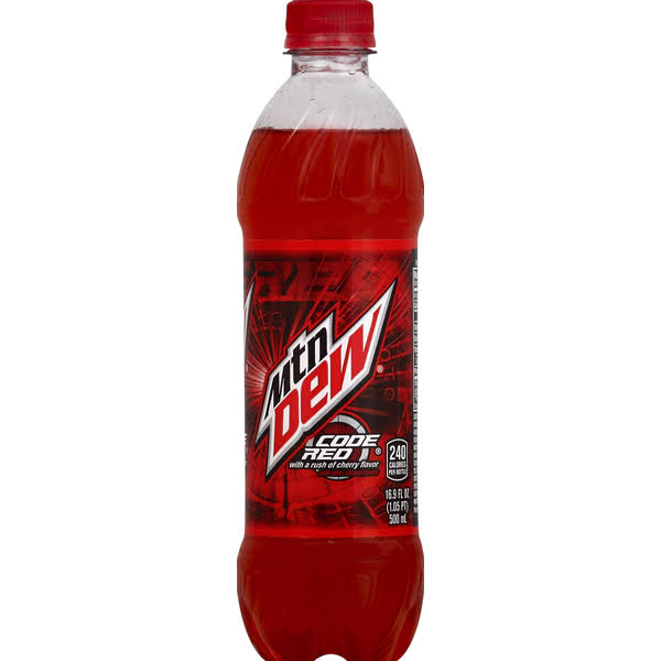 Mountain Dew Code Red Soda - 16.9oz, 6 Bottles
