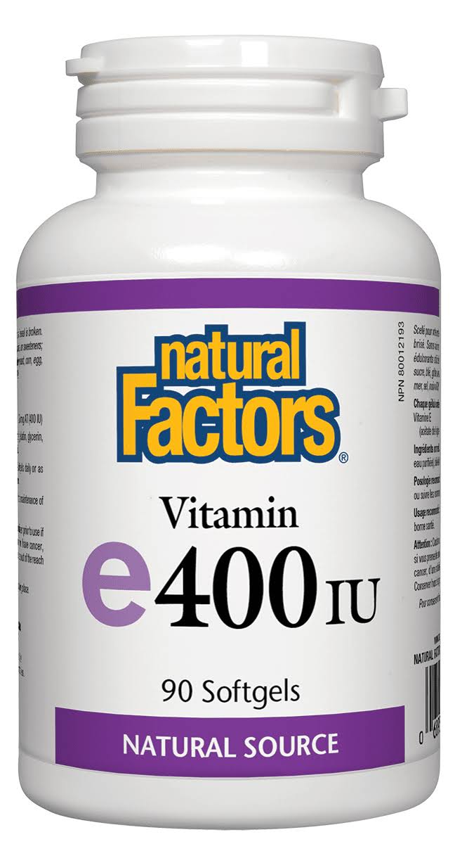 Natural Factors Vitamin E 400 IU 90 Softgels