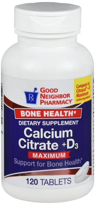 GNP Calcium Citrate + Vitamin D3 120 Tablets