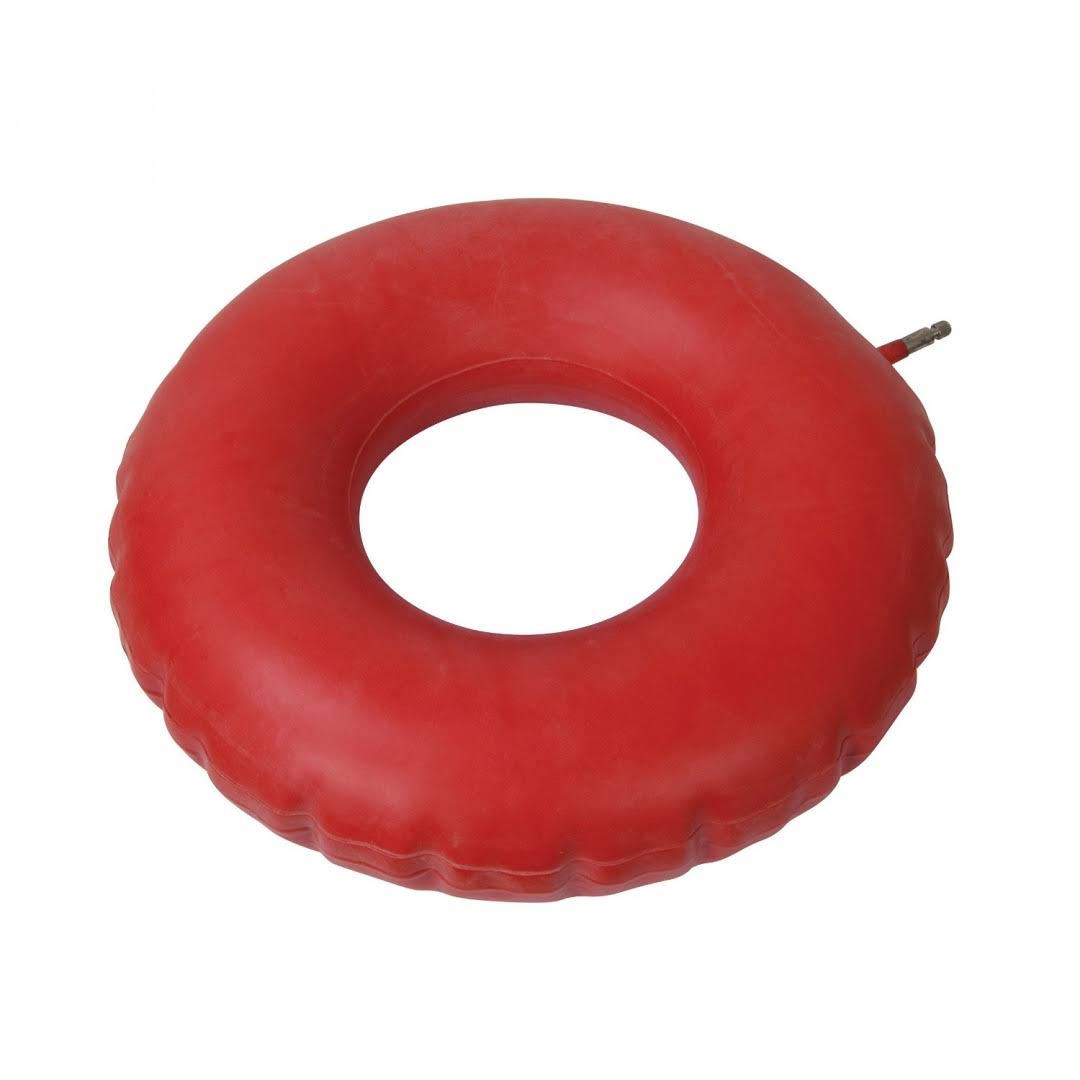 Drive Medical Inflatable Rubber Cushion - Red