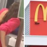 McDonald's lover climbs through drive-thru window to cook her own order in viral video