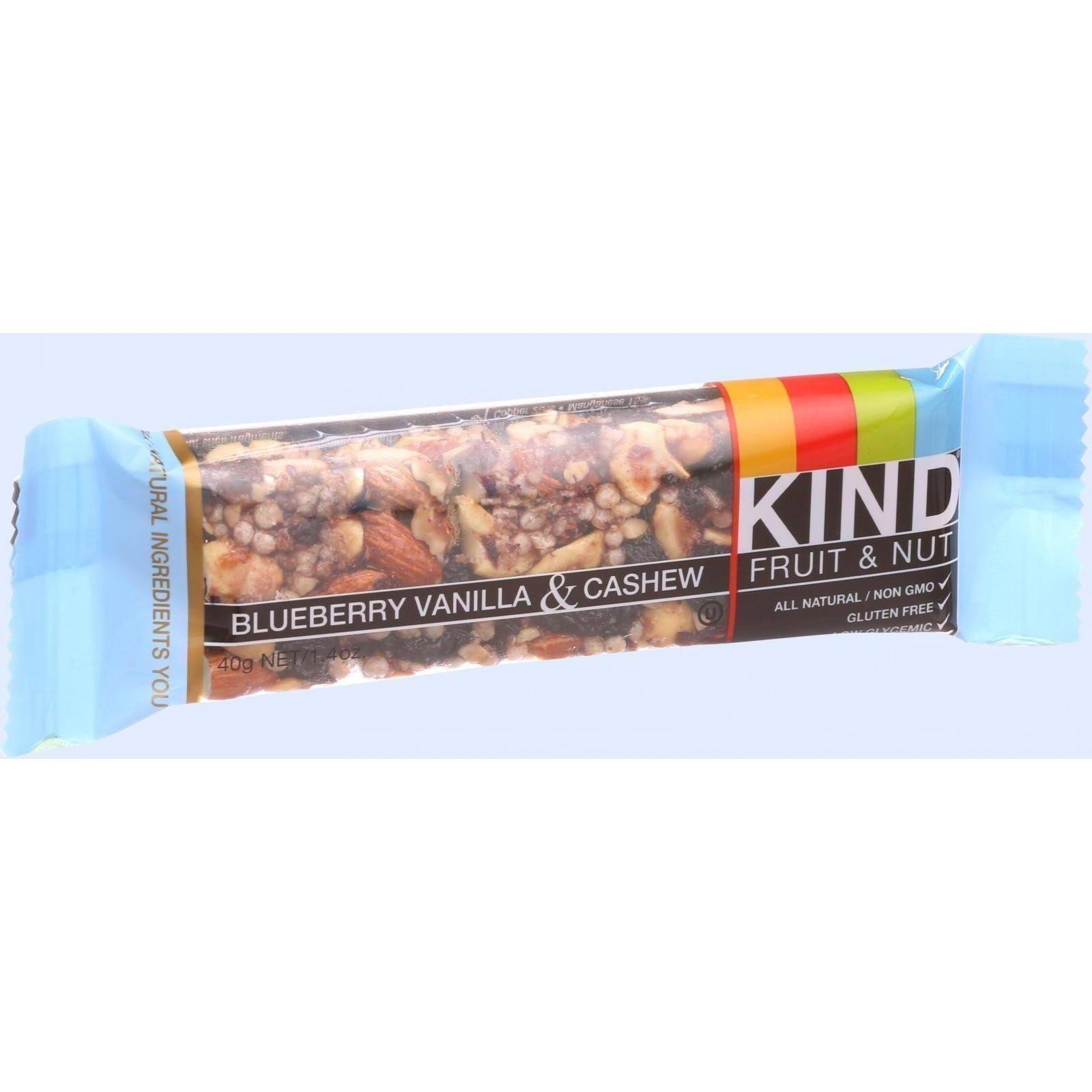 Kind Bar - Blueberry Vanilla and Cashew, 12 Bars