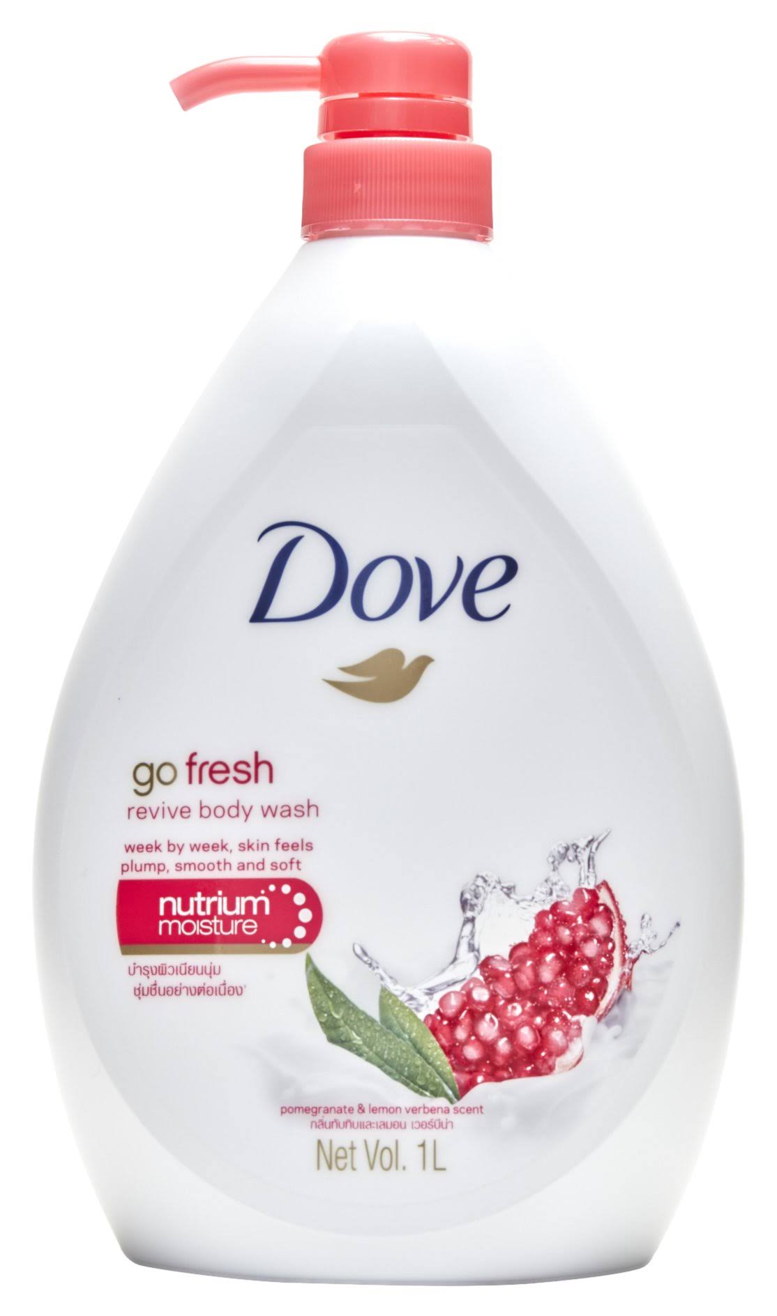 Dove Go Fresh Revive Nourishing Body Wash - Pomegranate and Lemon Verbena, 1L