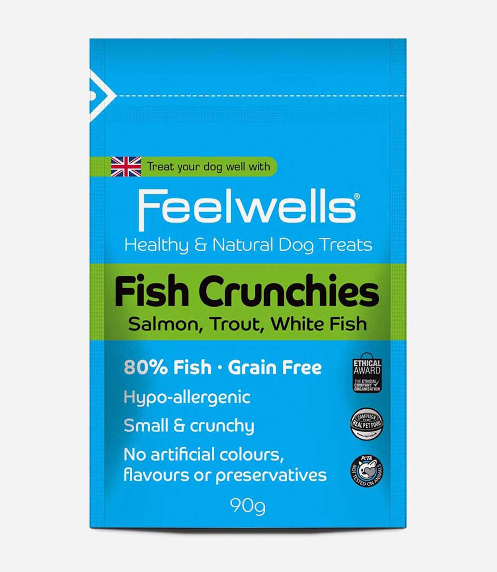 Feelwell Crunchies Fish Dog Treats - 90g