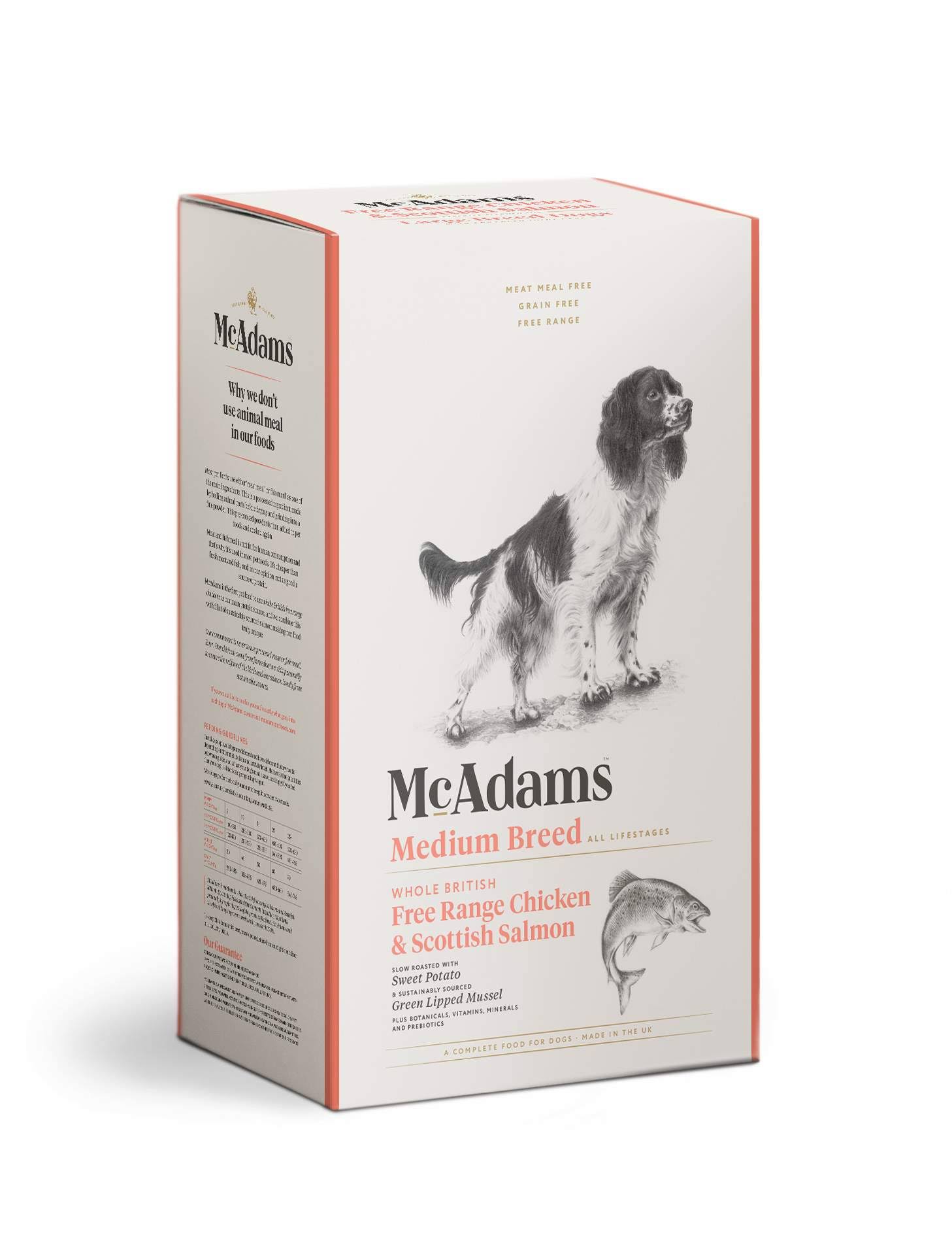 Mcadams Dry Dog Food Free Range Chicken & Salmon Medium Breed 5kg