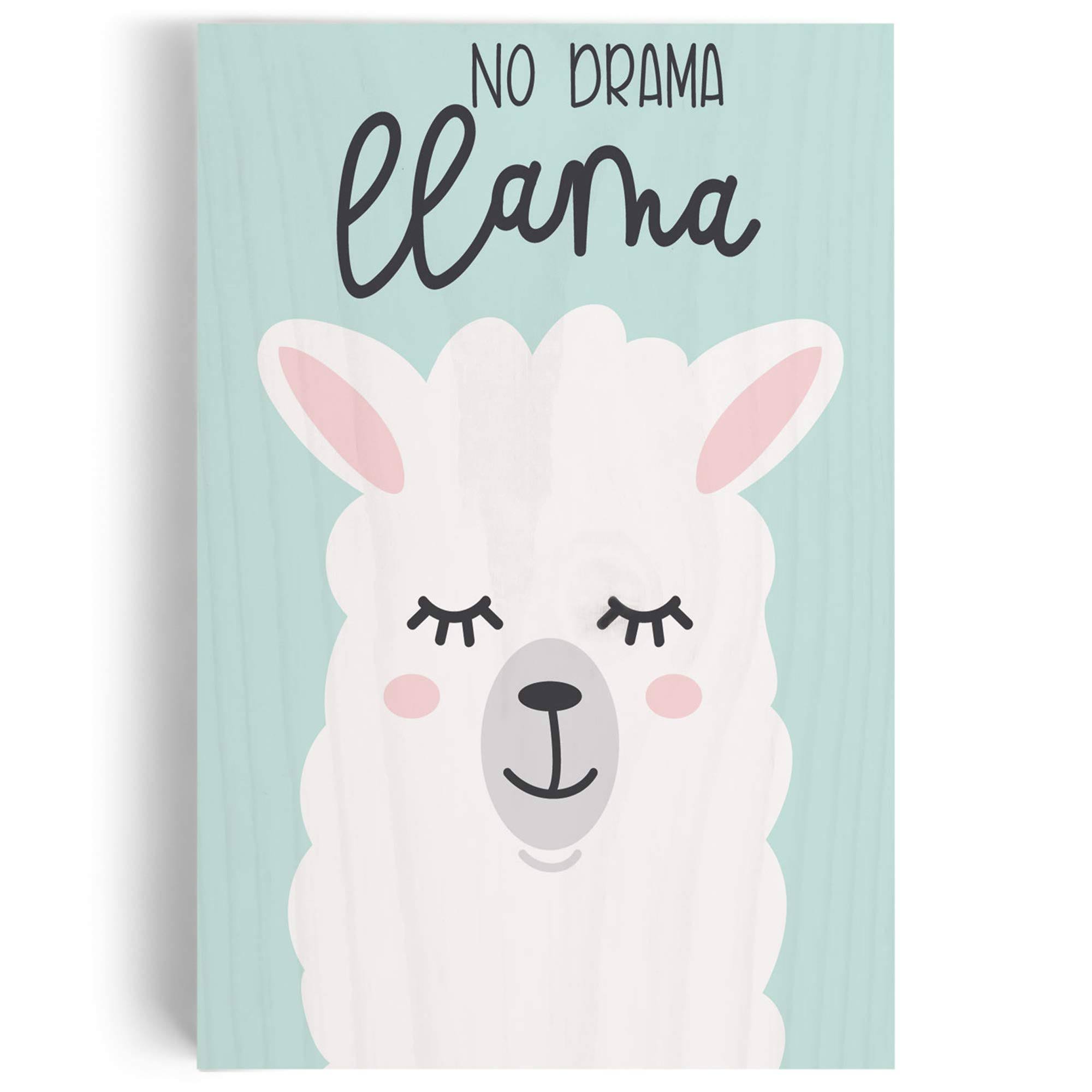 Wood Block Sign, Small- No Drama Llama
