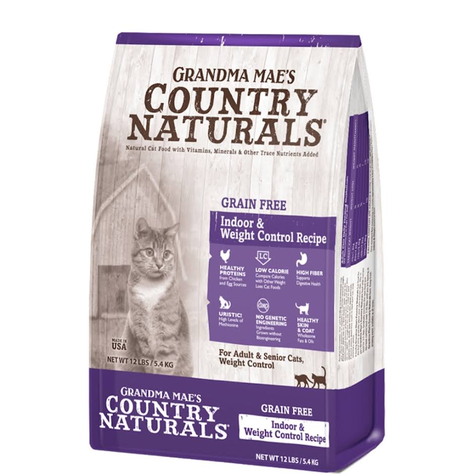 Grandma Mae S Country Nat - Country Naturals Grain Free Weight Control/hairbal 12 lb