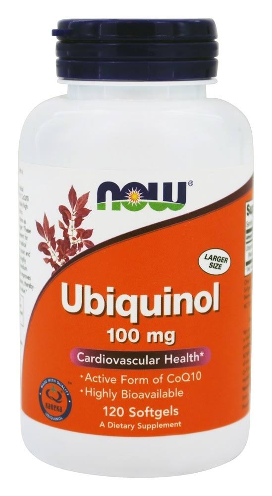 Now Foods Ubiquinol Cadiovascular Health Dietary Supplement - 100mg, 120ct
