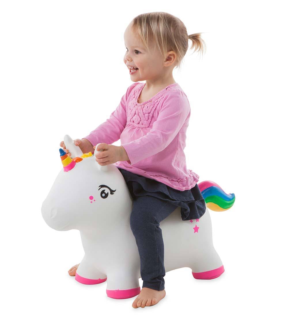 Inflatable Hop 'n Go Unicorns, Set of 2