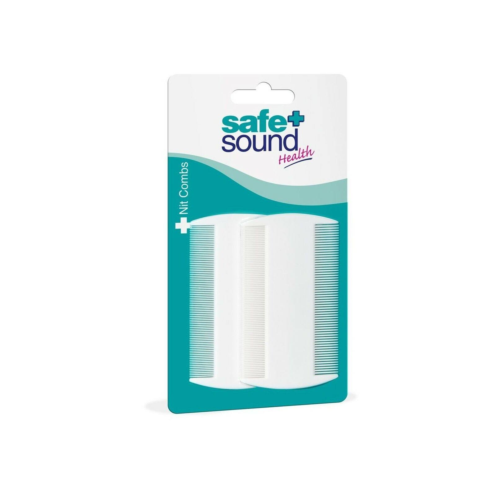Safe & Sound Nit Combs - White, 2pk