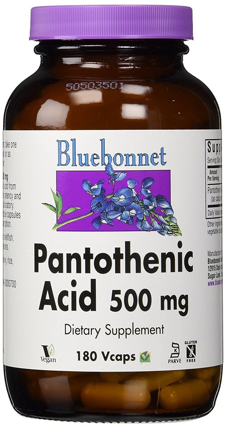 Bluebonnet Nutrition Pantothenic Acid Dietary Supplement - 500mg, 180ct