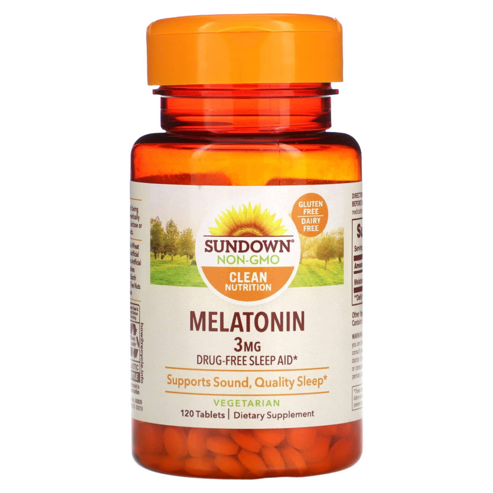 Sundown Naturals Melatonin Dietary Supplement - 120 Tablets