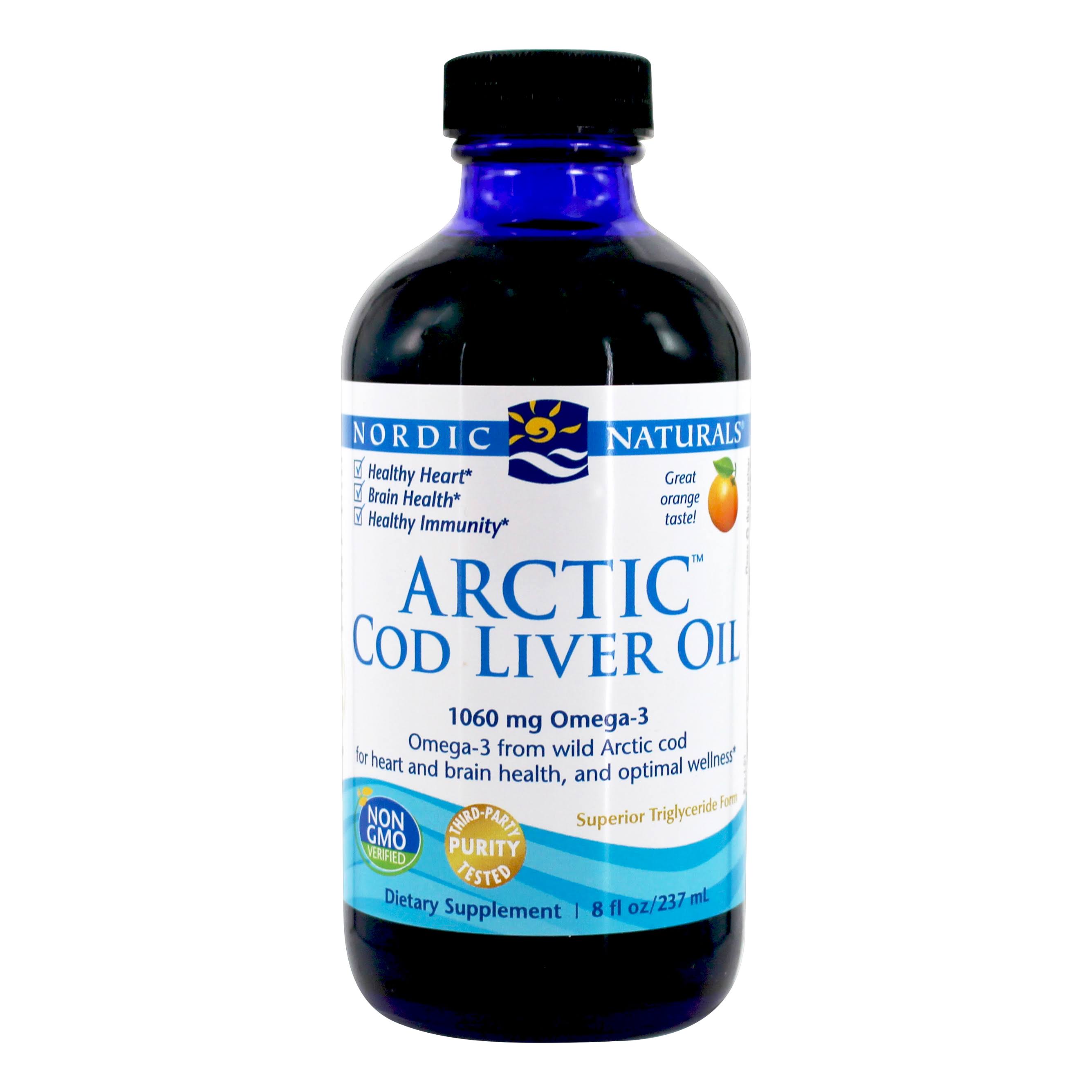Nordic Naturals Arctic Cod Liver Oil 237 ml Orange