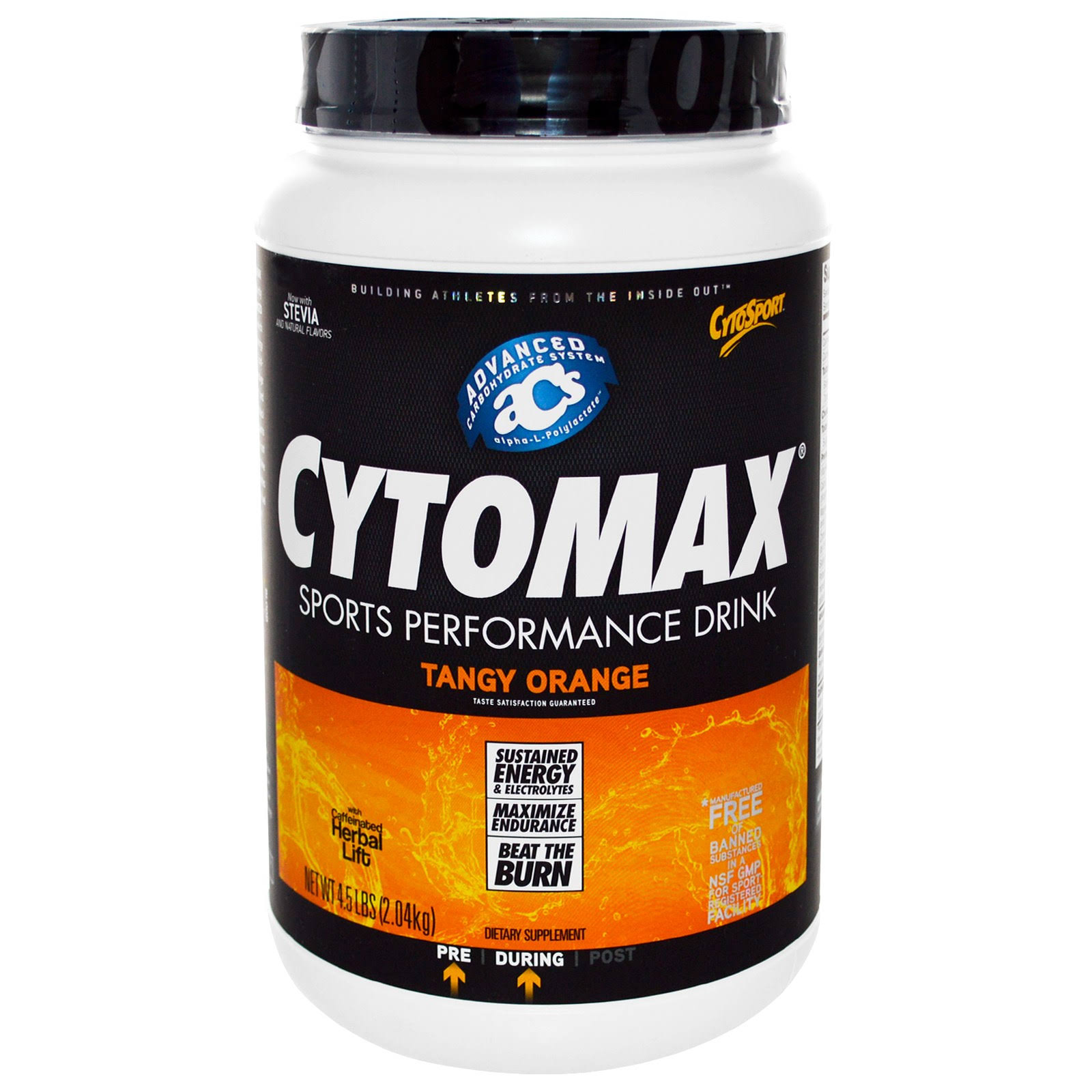 CytoSport Cytomax Sports Performance Mix Dietary Supplement - Tangy Orange, 4.5lb