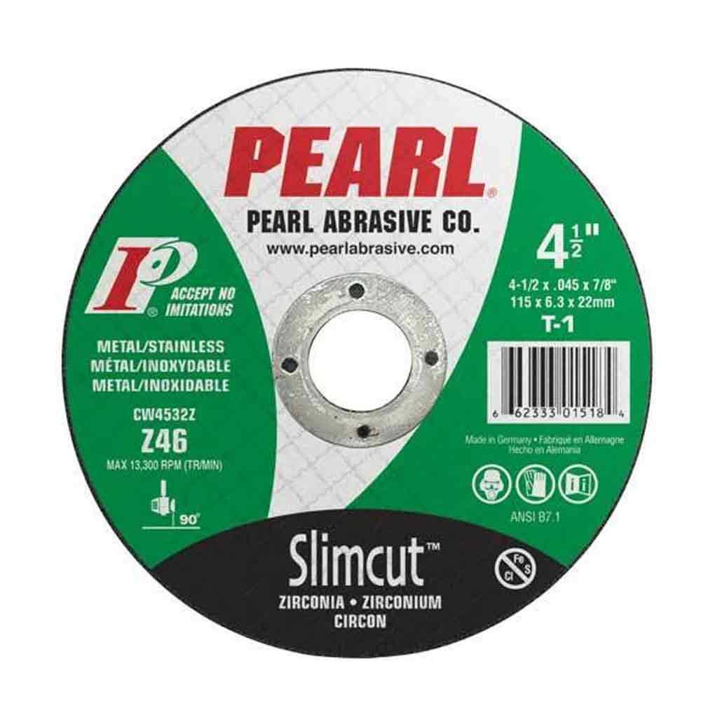 Pearl Abrasive Slimcut Zirconia Thin Cut-Off Wheel - 4.5"