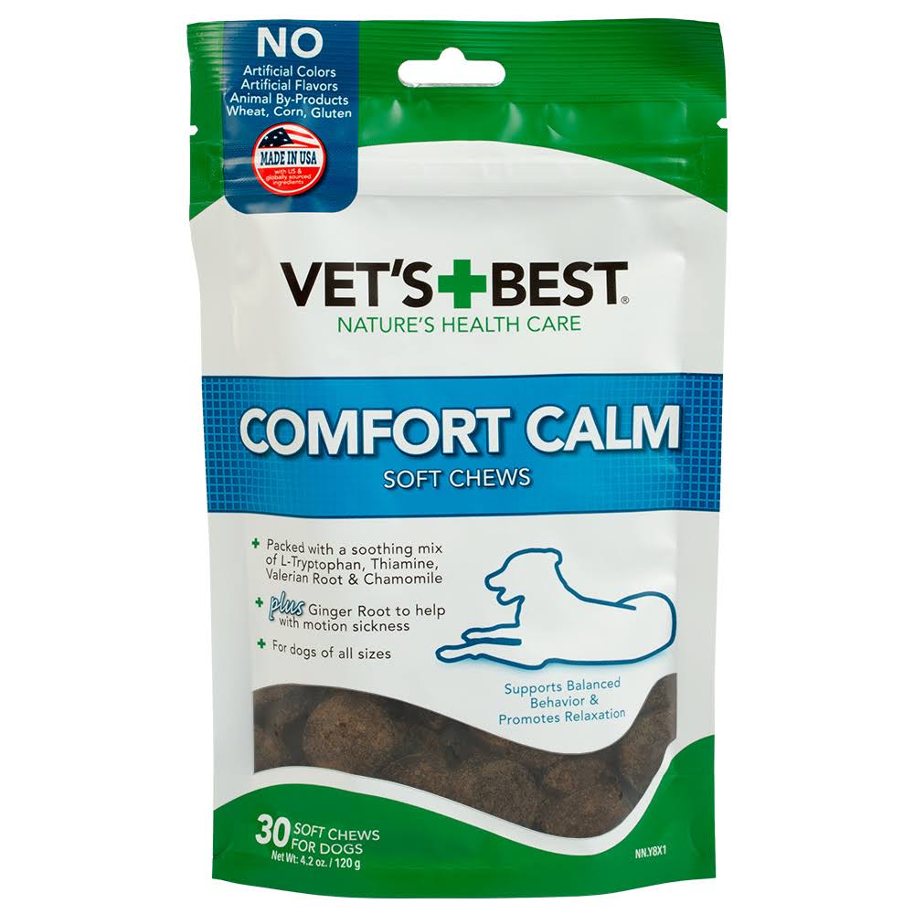 Vet's Best Comfort Calm Dog Soft Chews - 30 day