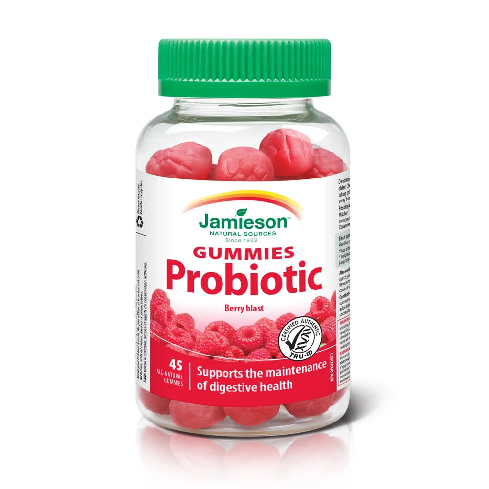 Jamieson Probiotic Gummies - 45ct, Raspberry