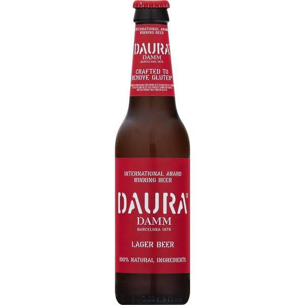 Daura Damm Beer, Lager - 11.2 fl oz