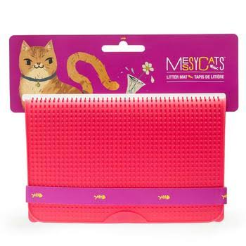 Messy Mutts Silicone Cat Litter Mat - Watermelon - One Size
