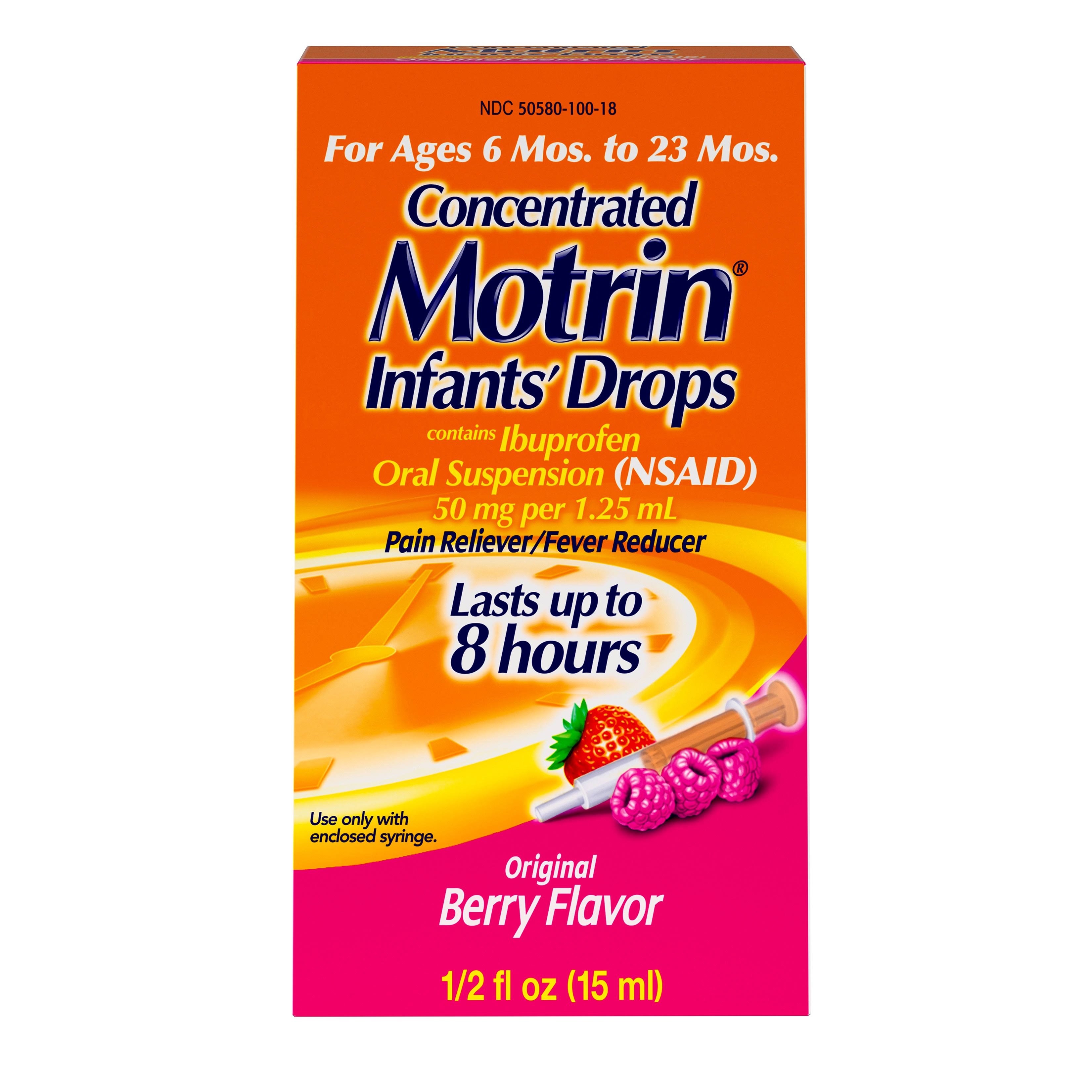 Motrin Infants' Drops, Concentrated, Original Berry Flavor - 0.5 fl oz