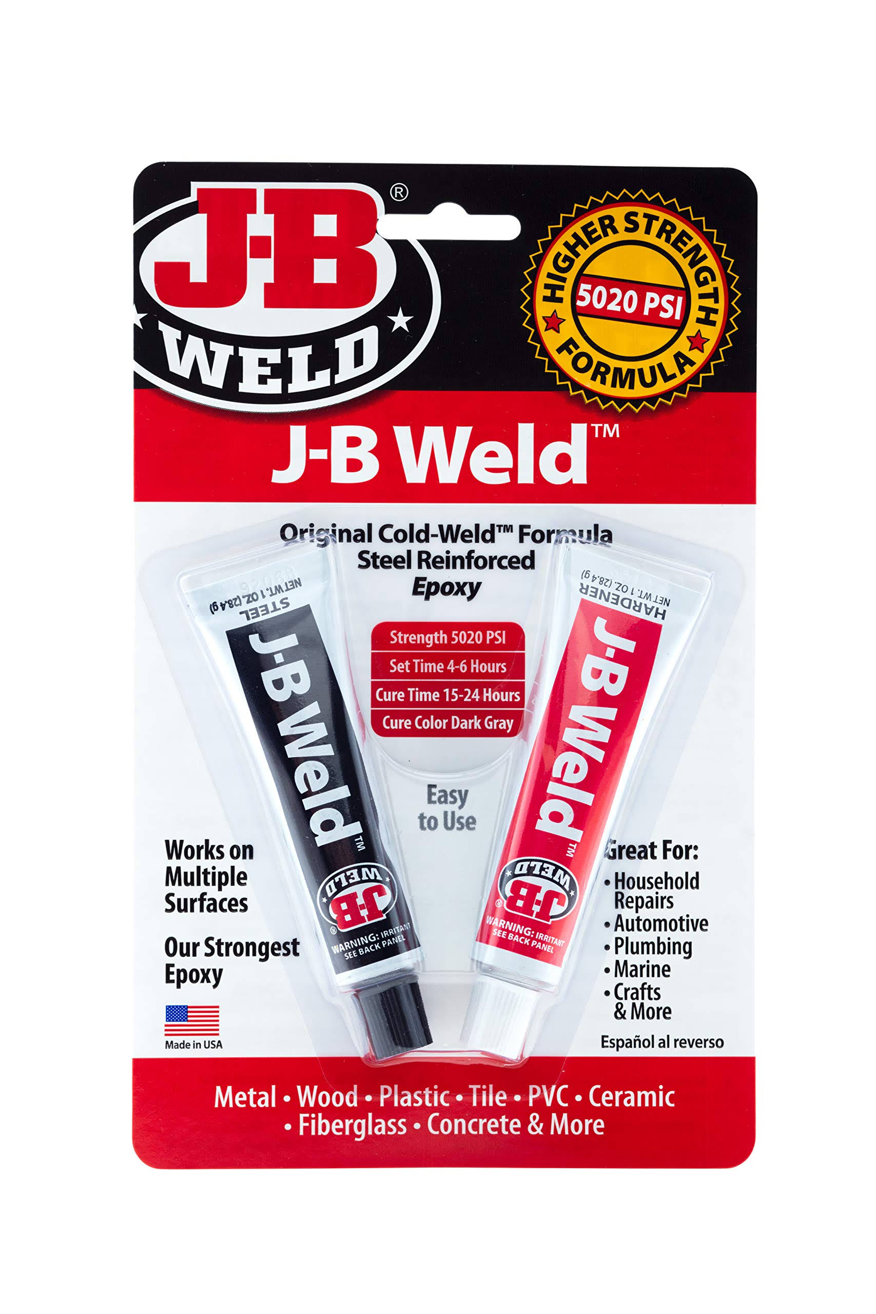 J-B Weld Original Cold-Weld Formula Steel Reinforced Epoxy - 2oz