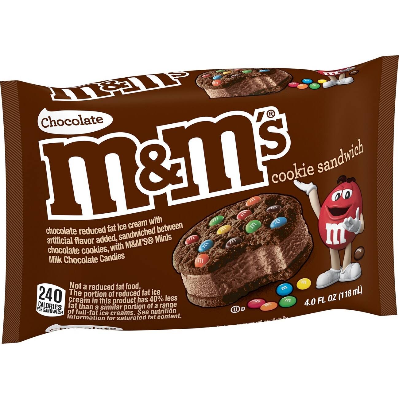 M & M Cookie Sandwich, Chocolate - 4.0 fl oz
