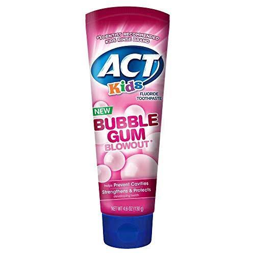 Act Kids Bubblegum Blowout Toothpaste, 4.6 Ounce