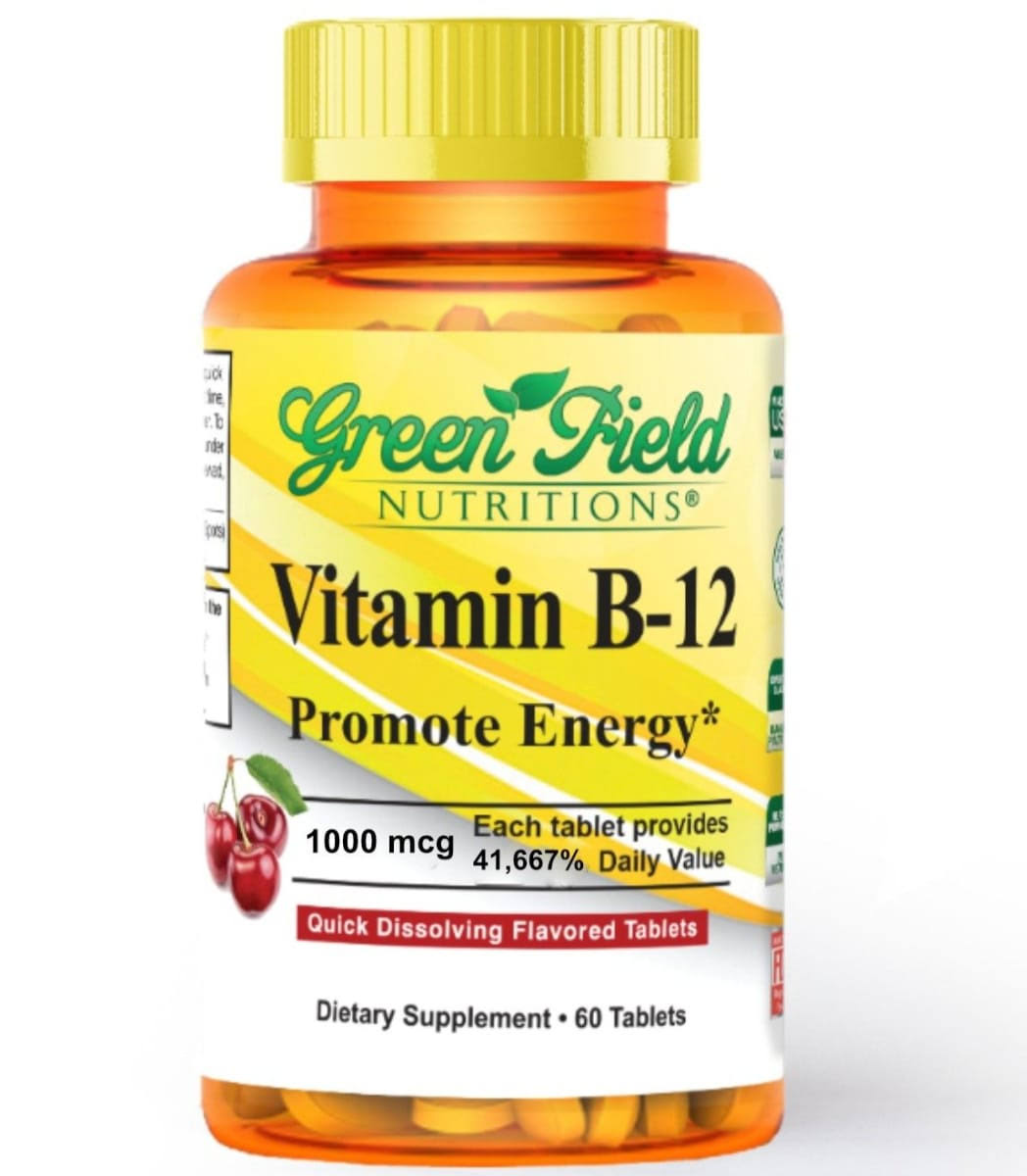 Vitamin B12 1000 mcg - Greenfield Nutritions