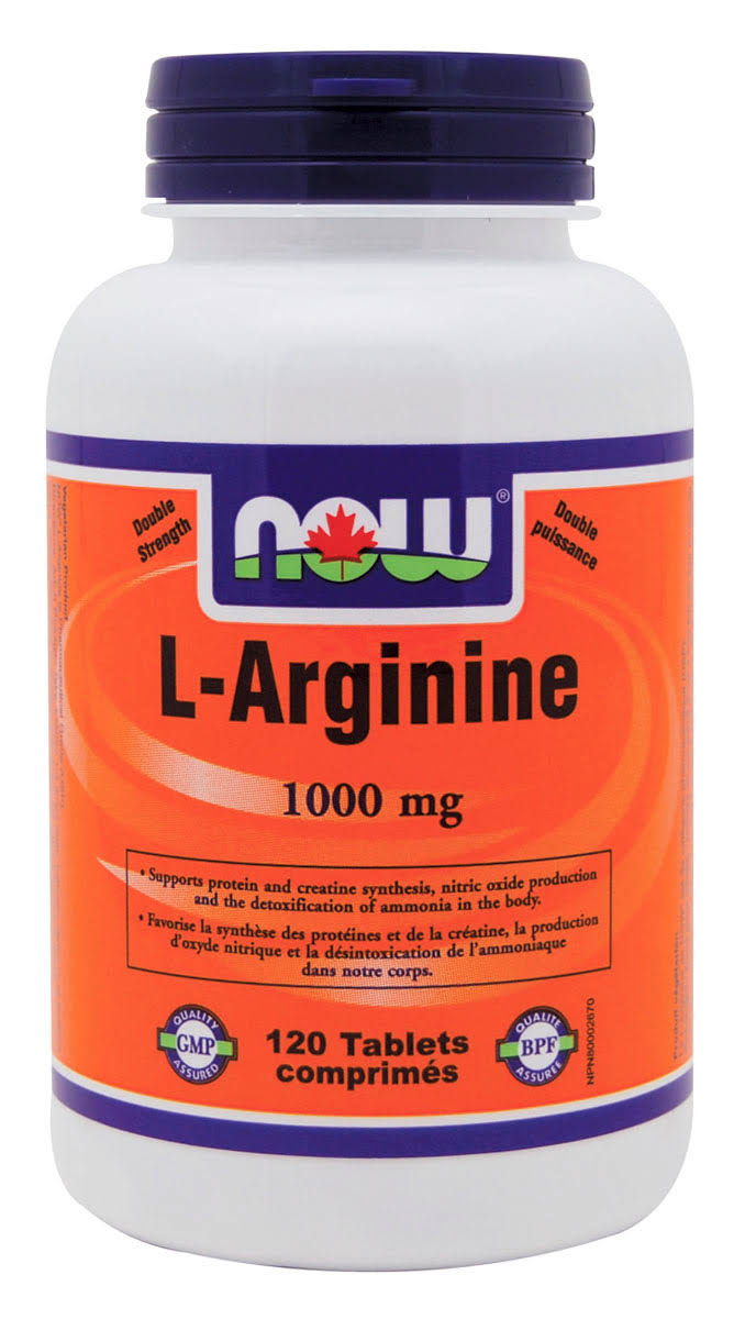 Now Foods L-arginine Dietary Supplement - 120 tablets