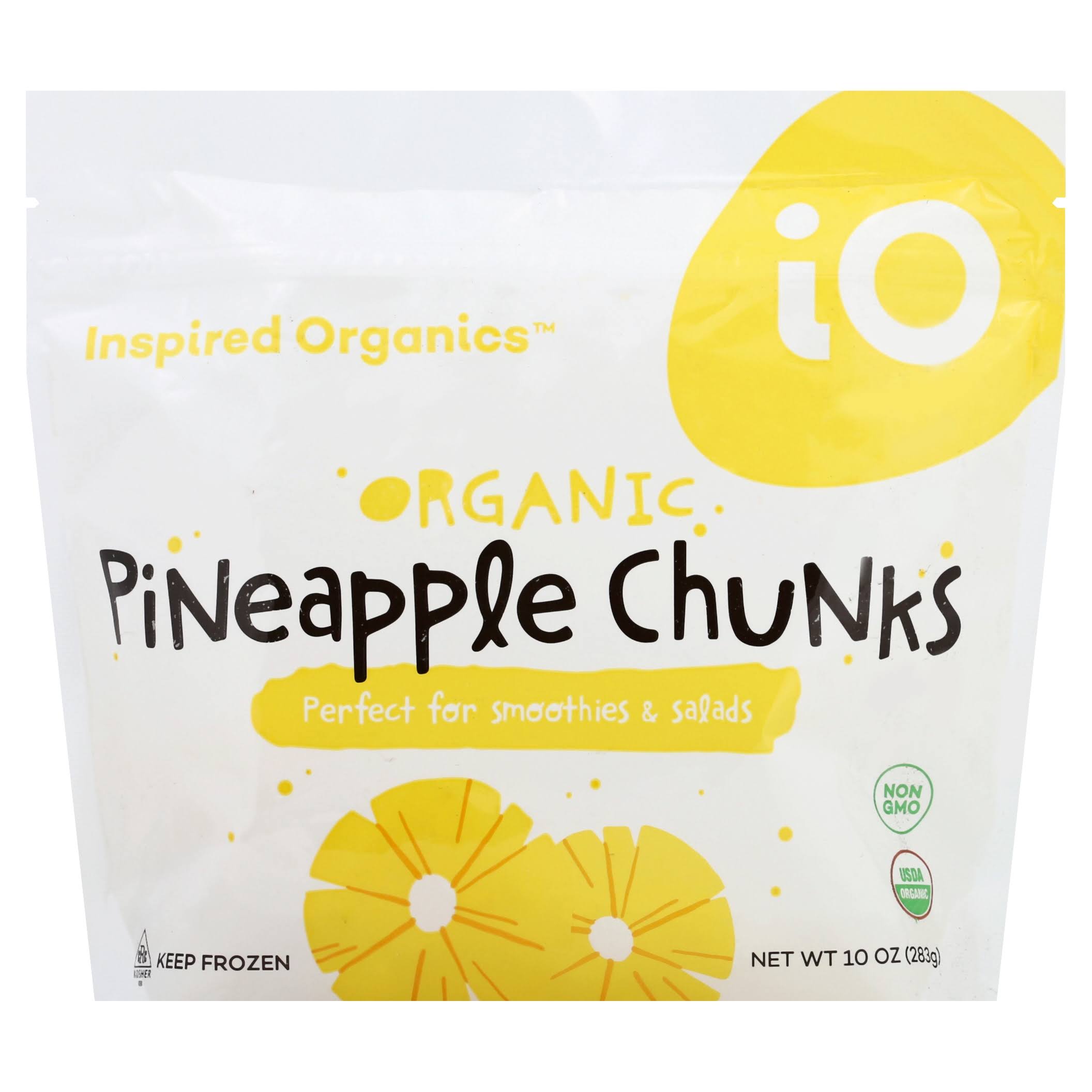 Inspired Organics Pineapple Chunks, Organic - 10 oz