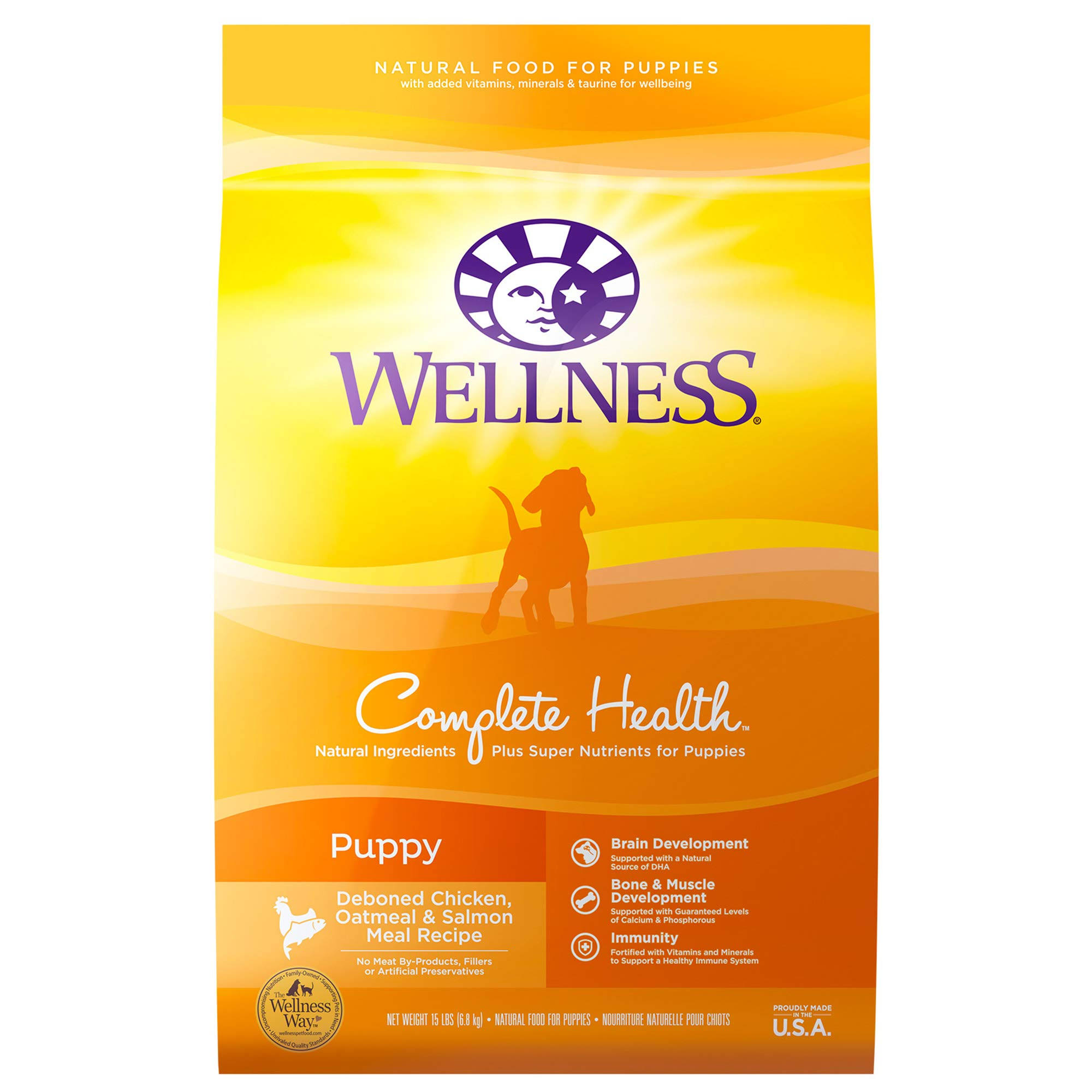 Wellness Complete Health Puppy Food - Chicken, Oatmeal and Salmon