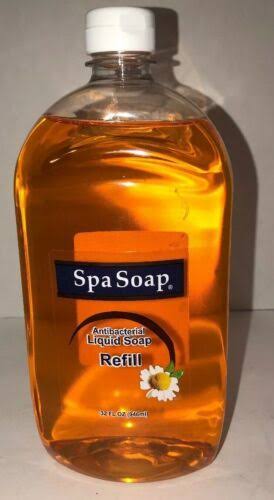 Spa Soap 1 EA Pump Soap 32 FL oz Antibacterial Liquid Soap Refill Bottle -New