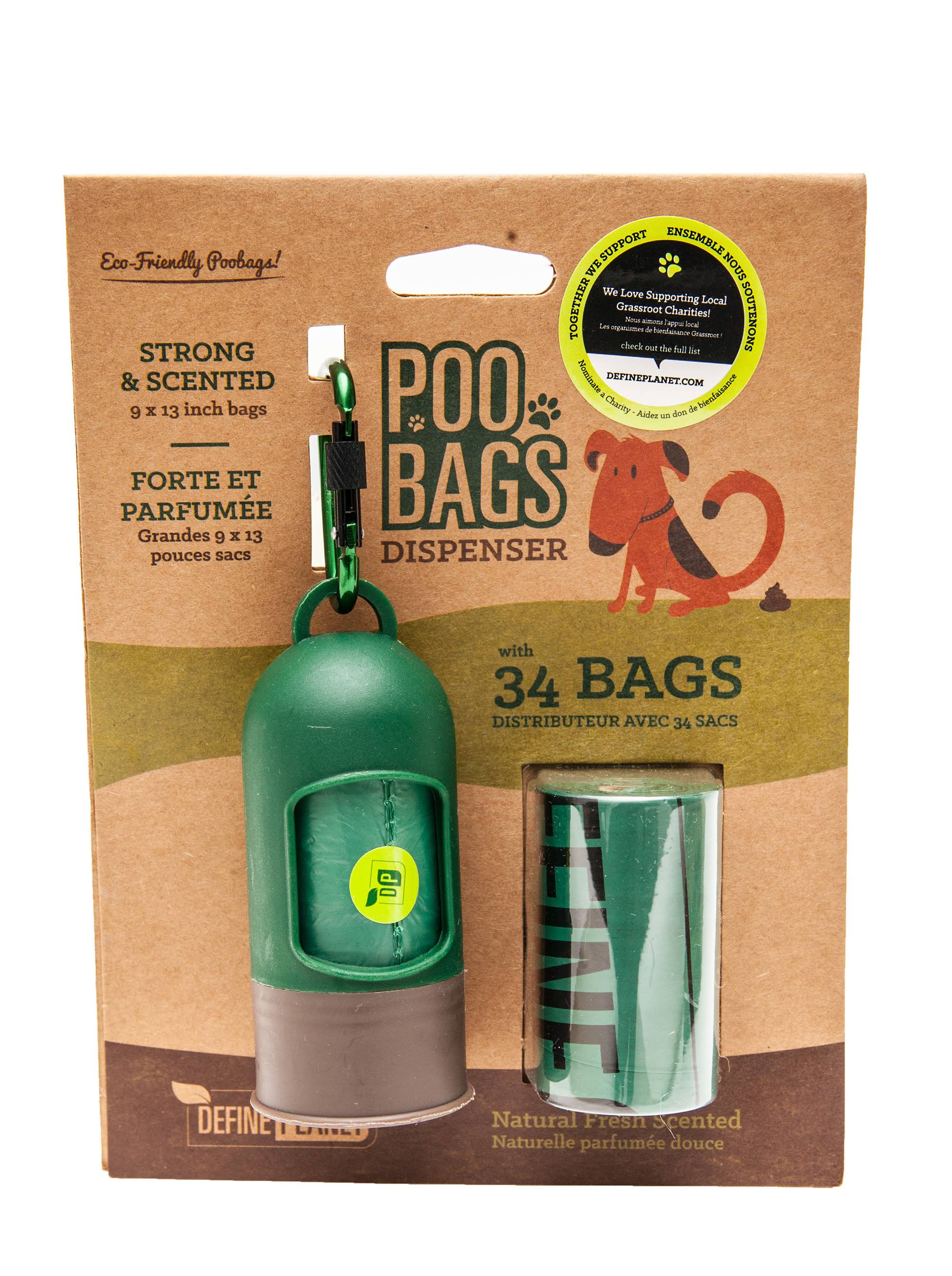 Defineplanet Poo Bags Leash Dispenser - 34 Bags