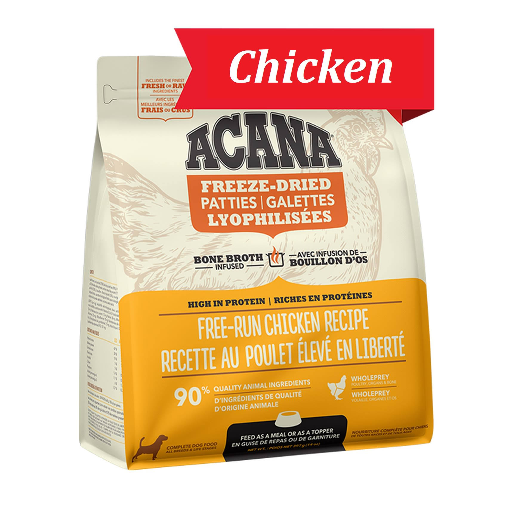 Acana Freeze-Dried Dog Food - Free-Run Chicken Recipe 8oz Morsels