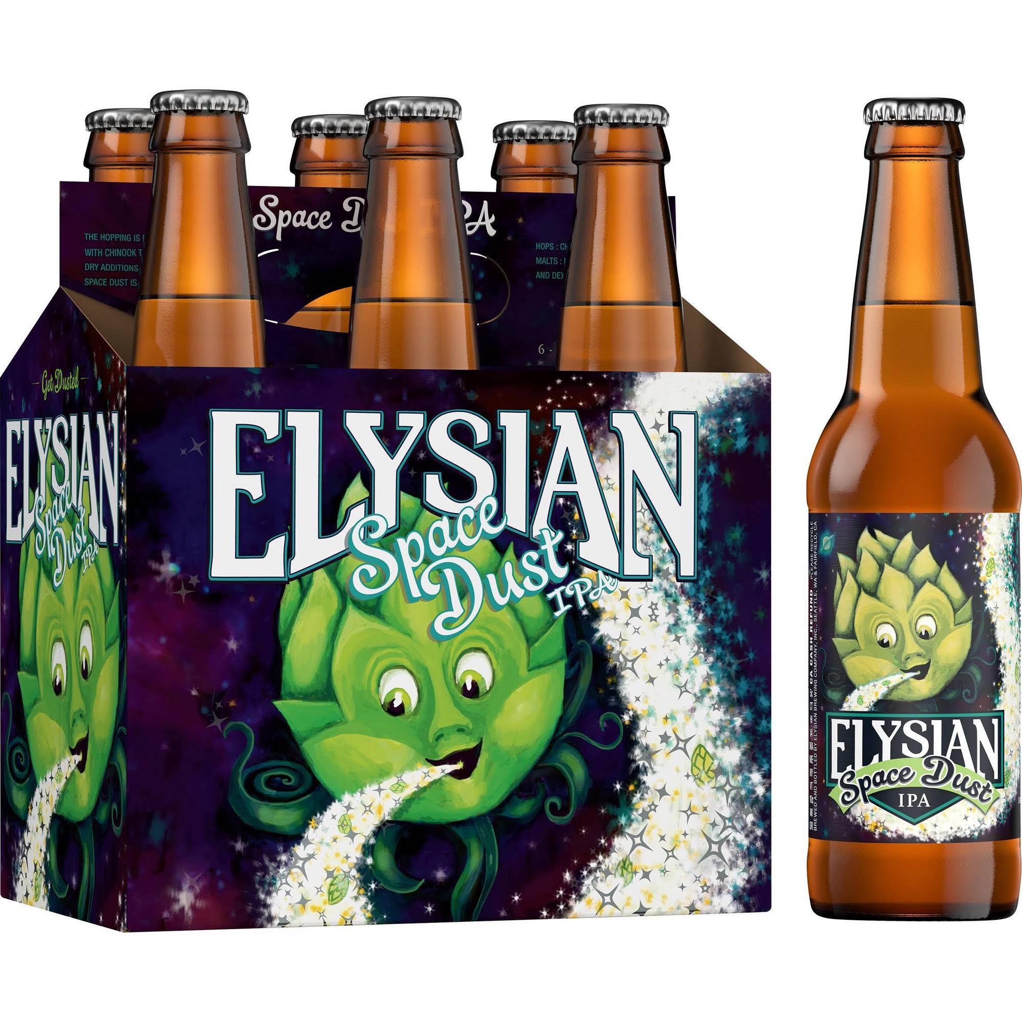 Elysian Beer, IPA, Space Dust - 6 bottles