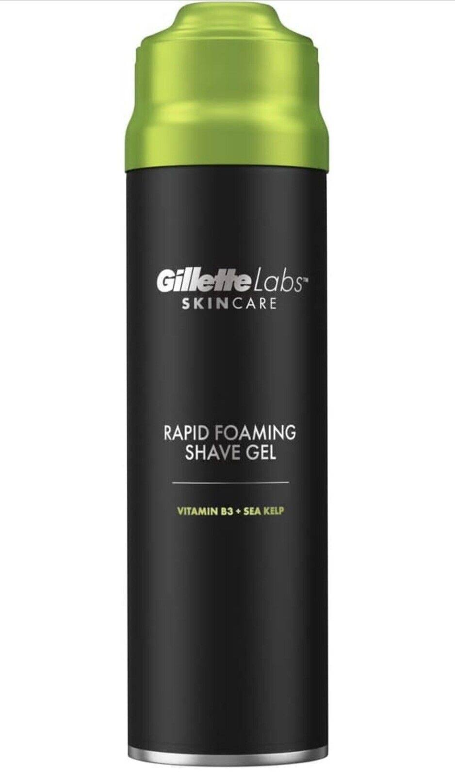 Gillette Labs Rapid Men's Foaming Shave Gel Soothes Skin, Cedar & Orange, 198ml