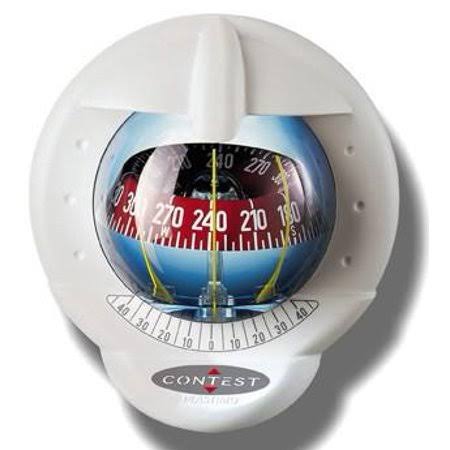 Plastimo Contest 101 Compass - Vertical Bulkhead - White/Red
