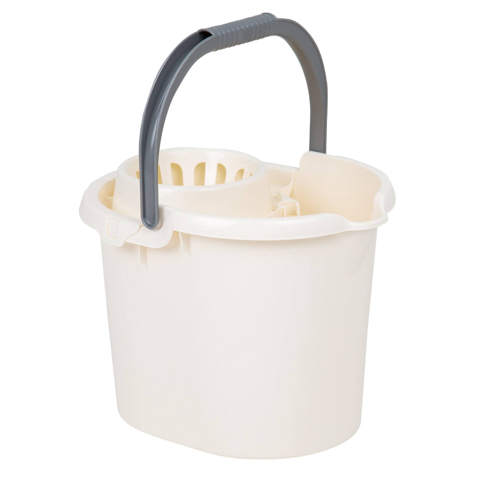 Wham Storage 16 Litre Casa Plastic Mop Bucket - Soft Cream (17463) Col