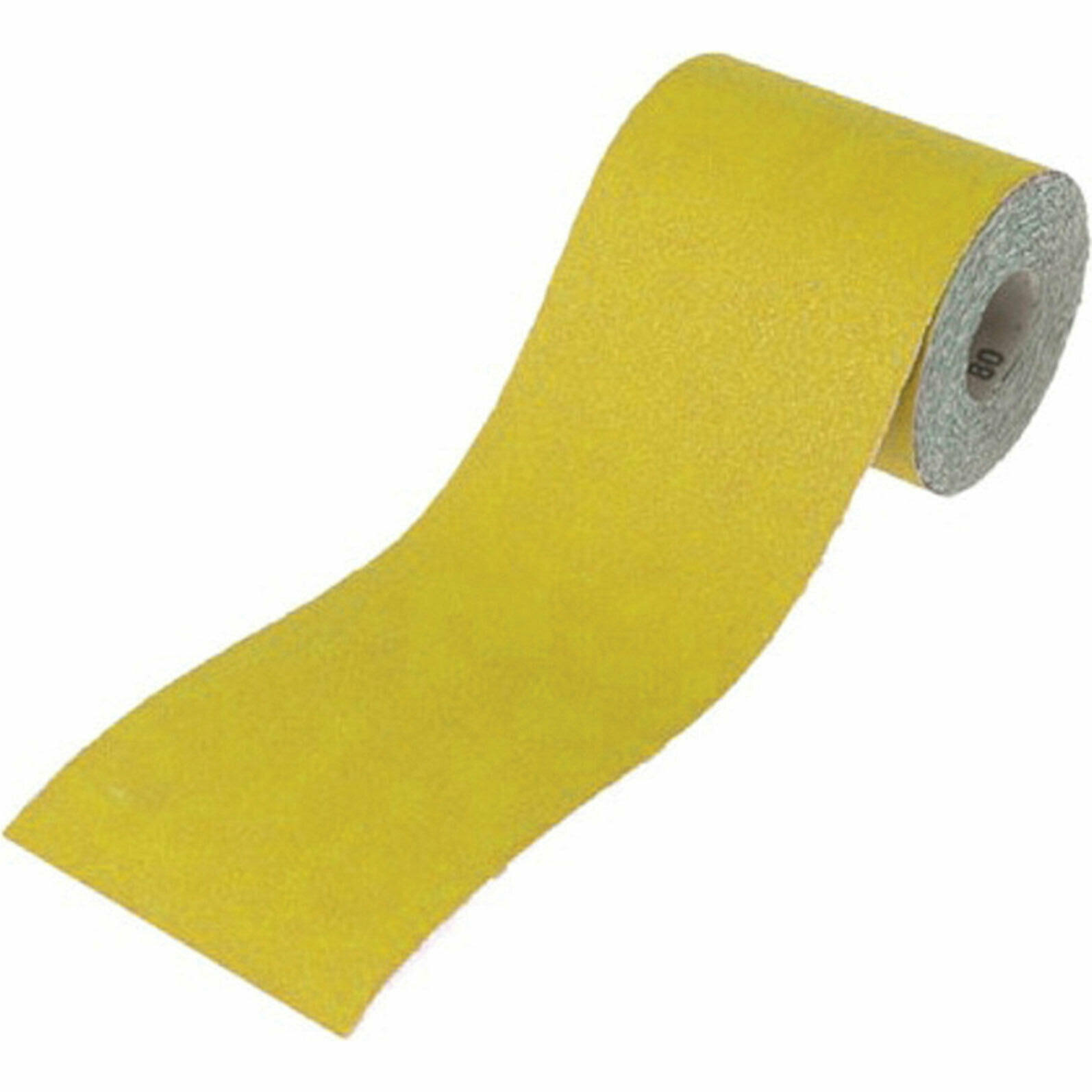 Faithfull - Aluminium Oxide Sanding Paper Roll Yellow 115mm x 10m 120g