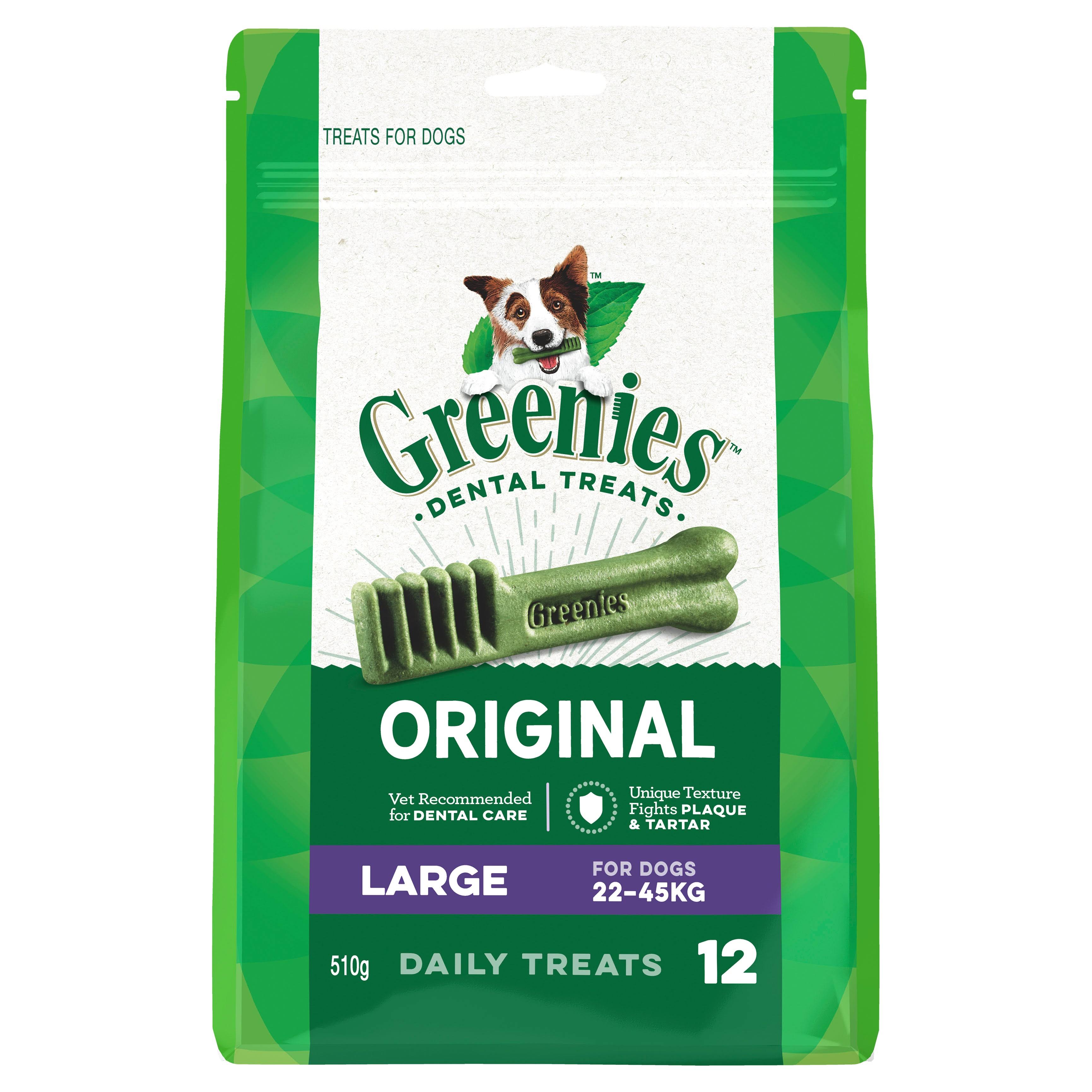 Greenies Dental Dog Treats - Large, Original Flavor, x12