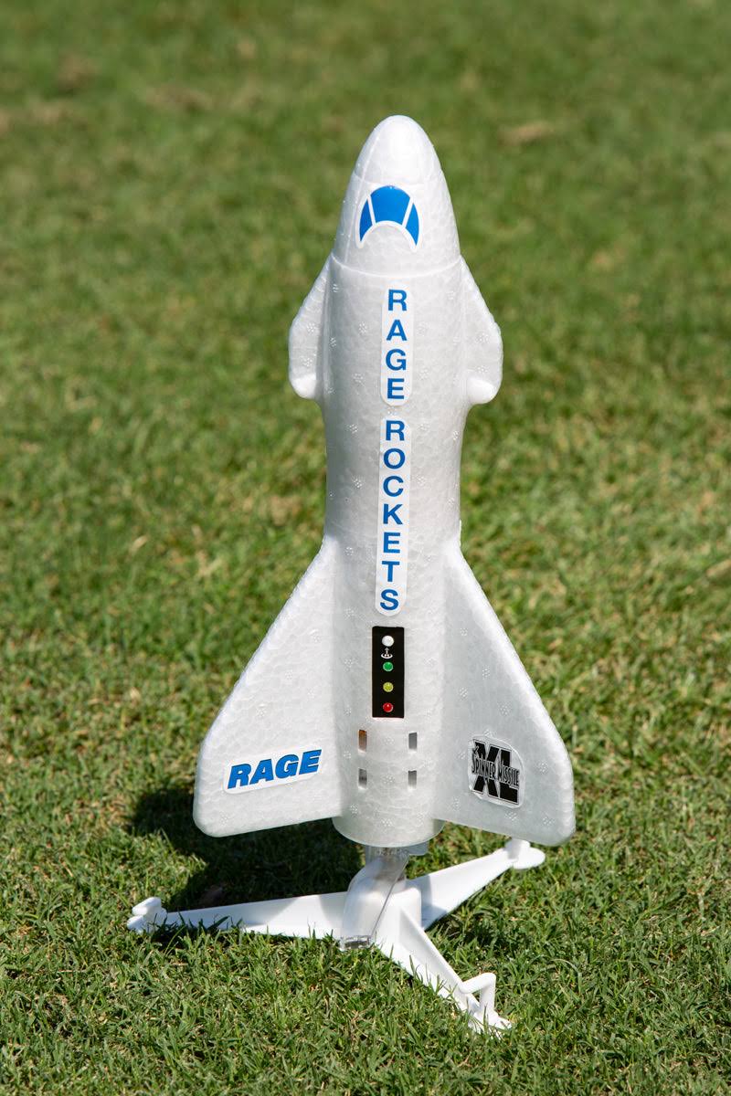 Rage RC Spinner Missile XL Electric Free-Flight Rocket, White