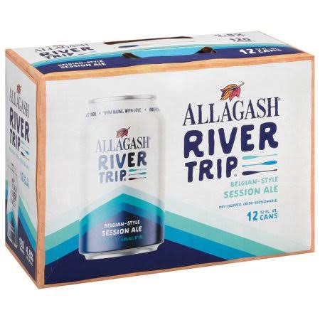 Allagash Beer, Pale Ale, River Trip - 12 pack, 12 fl oz cans
